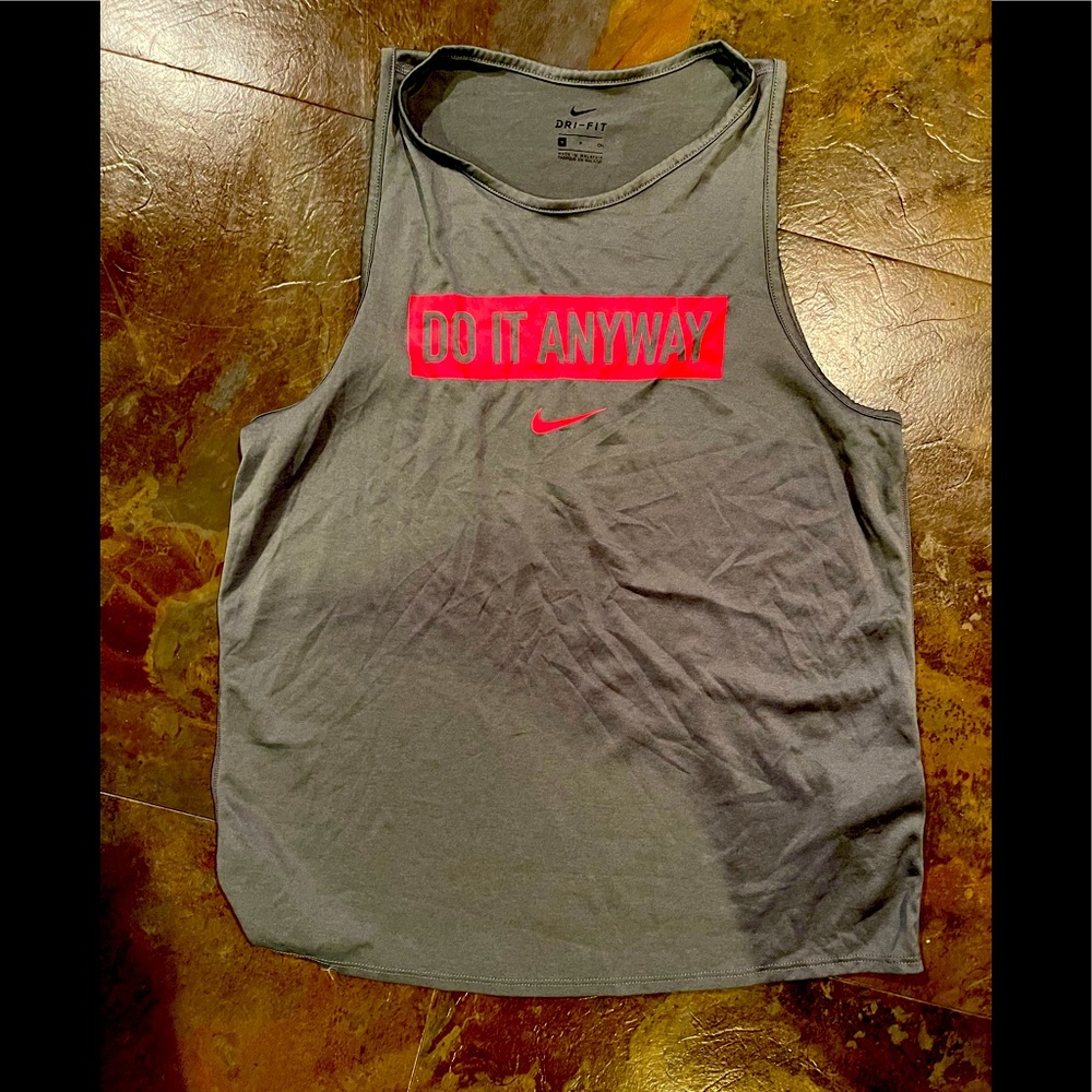 Nike women’s Small Dri-fit tank top. Gray